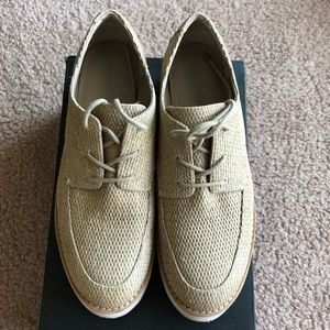 vince - zina raffia platform sneaker